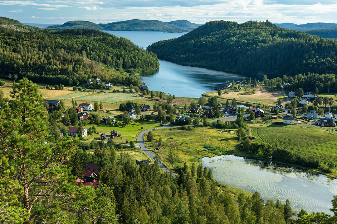 Utsikt över Häggvik från Stortorget