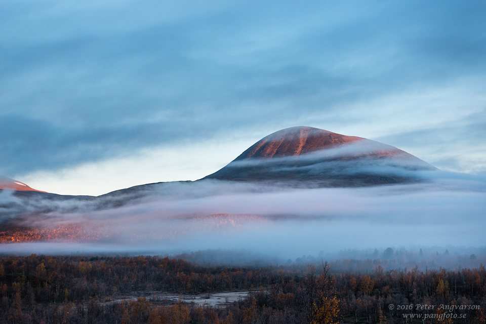 Nikkaluokta nordkalottenleden fjällvandring pangfoto Peter Angvarson